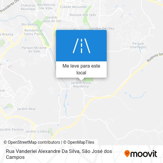 Rua Vanderlei Alexandre Da Silva mapa