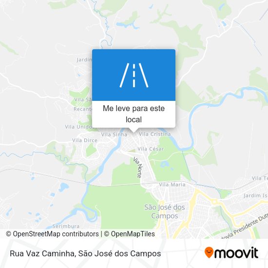 Rua Vaz Caminha mapa