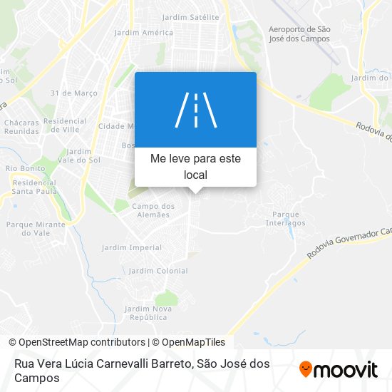 Rua Vera Lúcia Carnevalli Barreto mapa
