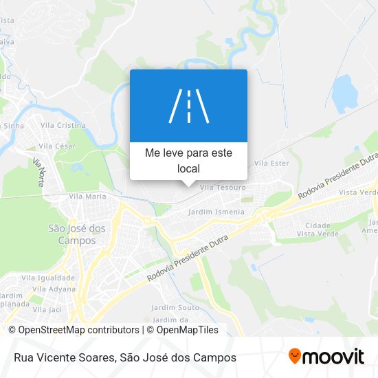 Rua Vicente Soares mapa