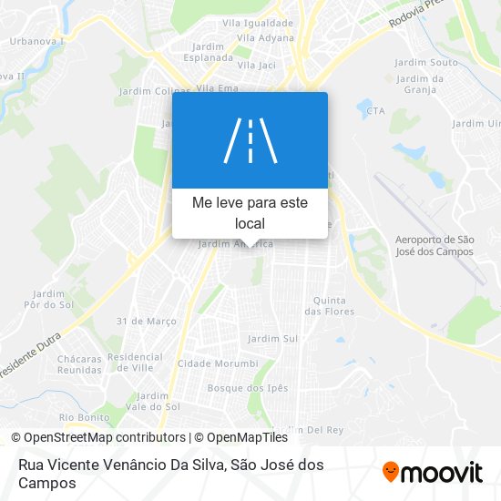 Rua Vicente Venâncio Da Silva mapa