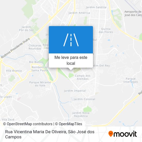 Rua Vicentina Maria De Oliveira mapa