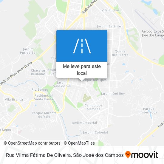 Rua Vilma Fátima De Oliveira mapa