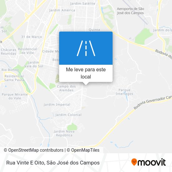 Rua Vinte E Oito mapa