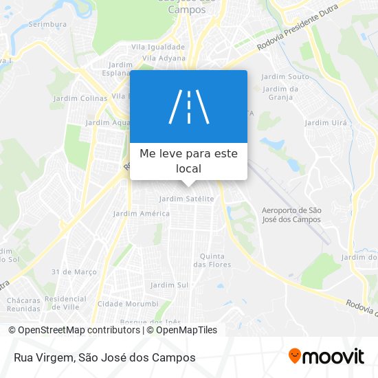 Rua Virgem mapa