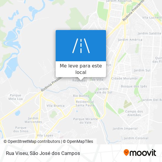 Rua Viseu mapa