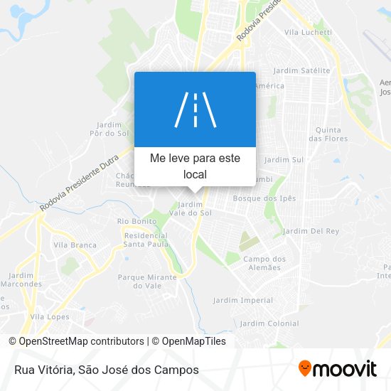 Rua Vitória mapa