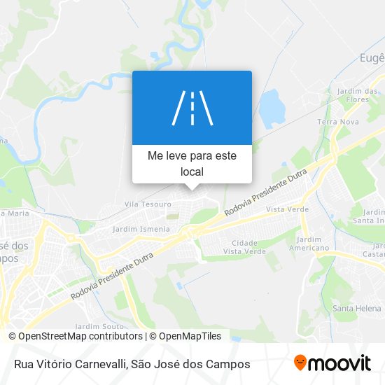 Rua Vitório Carnevalli mapa