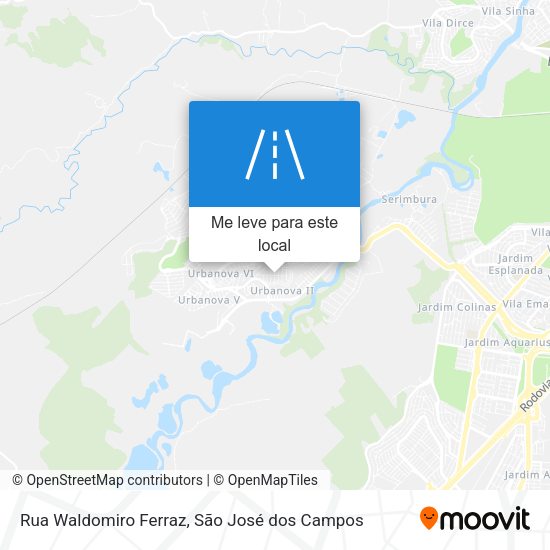 Rua Waldomiro Ferraz mapa