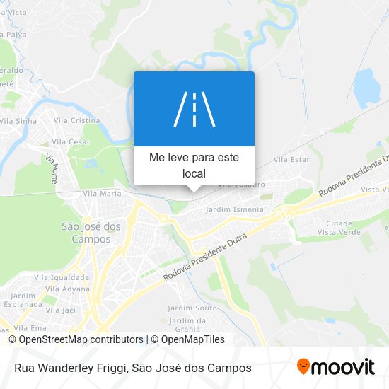 Rua Wanderley Friggi mapa
