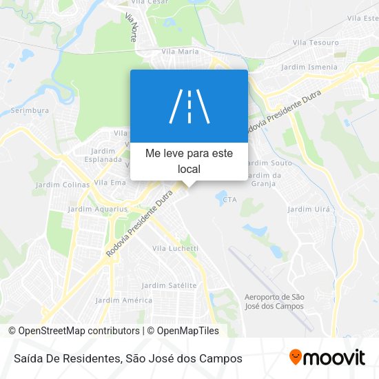 Saída De Residentes mapa