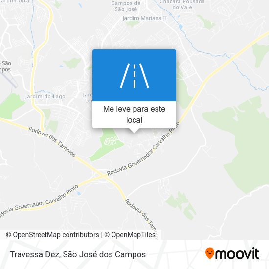 Travessa Dez mapa