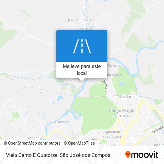 Viela Cento E Quatorze mapa
