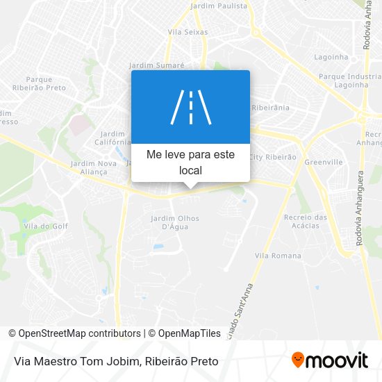 Via Maestro Tom Jobim mapa