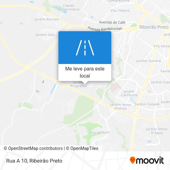 Rua A 10 mapa