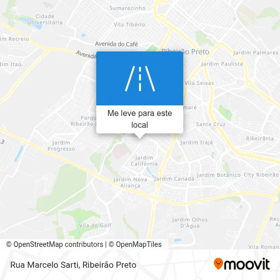 Rua Marcelo Sarti mapa