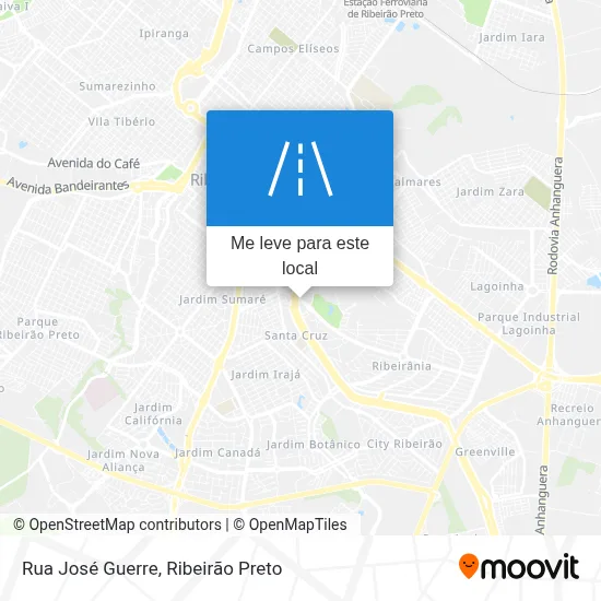 Rua José Guerre mapa