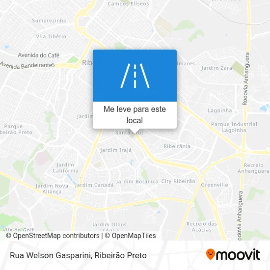 Rua Welson Gasparini mapa