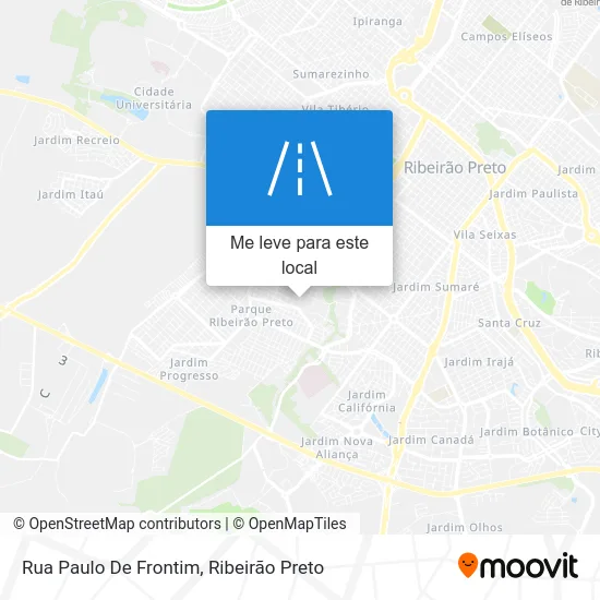 Rua Paulo De Frontim mapa