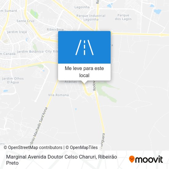 Marginal Avenida Doutor Celso Charuri mapa