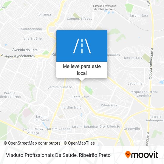 Viaduto Profissionais Da Saúde mapa