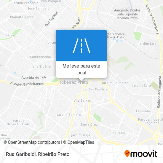 Rua Garibaldi mapa