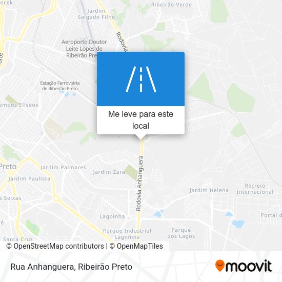 Rua Anhanguera mapa