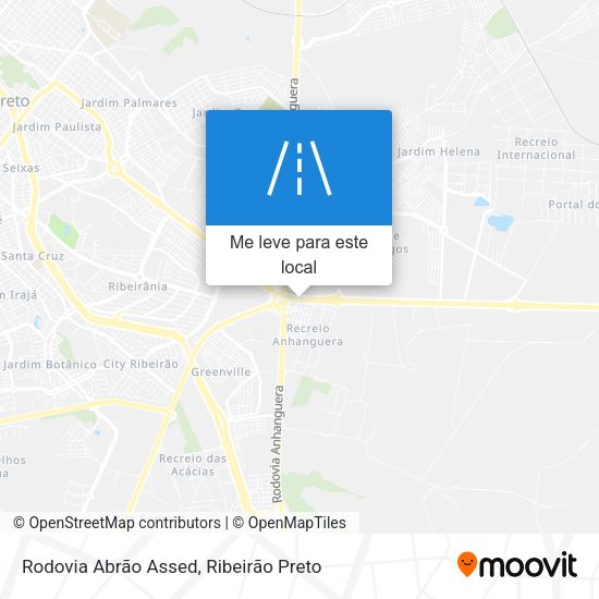 Rodovia Abrão Assed mapa