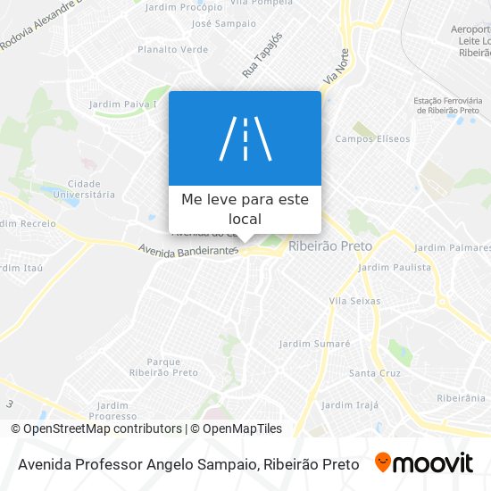 Avenida Professor Angelo Sampaio mapa