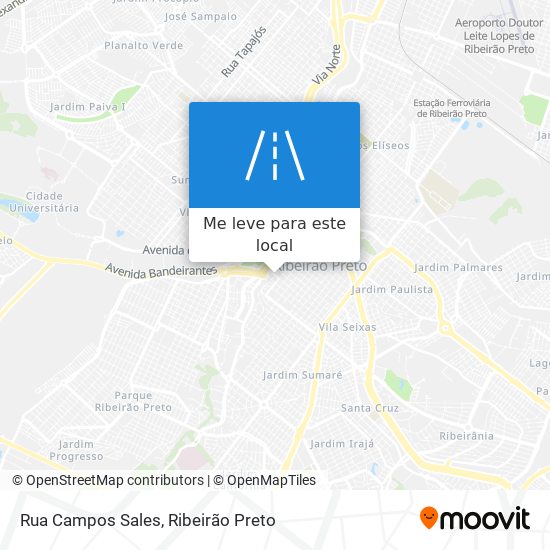 Rua Campos Sales mapa