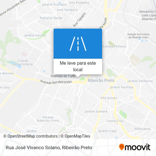 Rua José Vivanco Solano mapa
