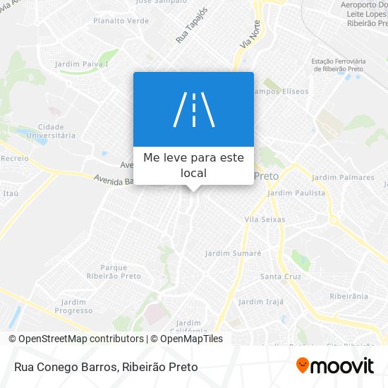 Rua Conego Barros mapa