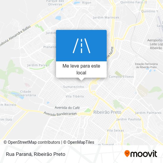 Rua Paraná mapa