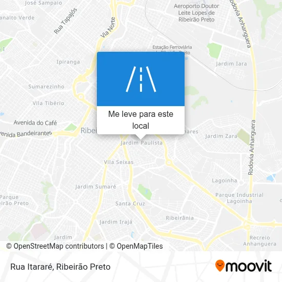 Rua Itararé mapa
