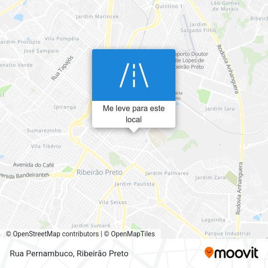 Rua Pernambuco mapa