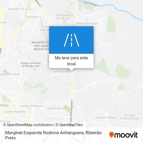 Marginal Esquerda Rodovia Anhanguera mapa