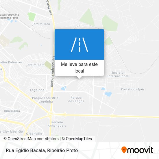 Rua Egidio Bacala mapa