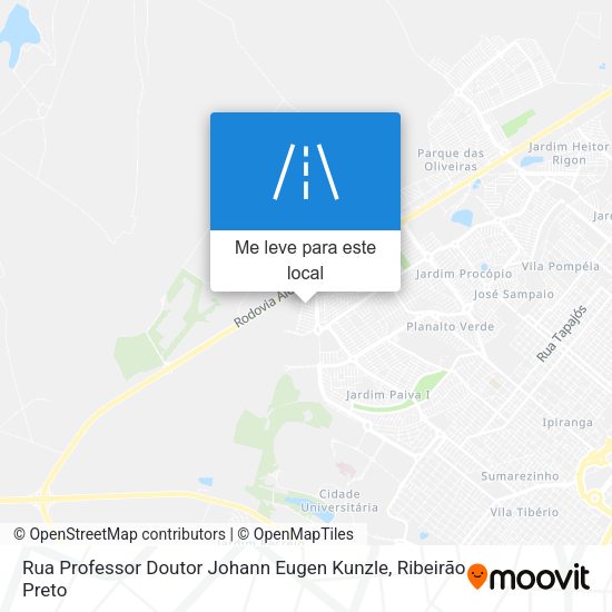 Rua Professor Doutor Johann Eugen Kunzle mapa