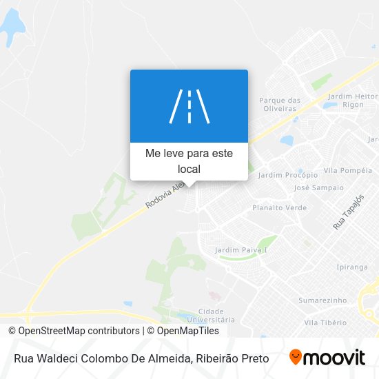 Rua Waldeci Colombo De Almeida mapa