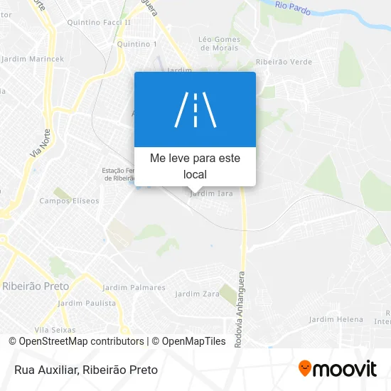 Rua Auxiliar mapa
