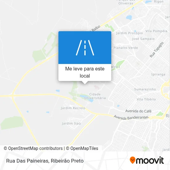 Rua Das Paineiras mapa