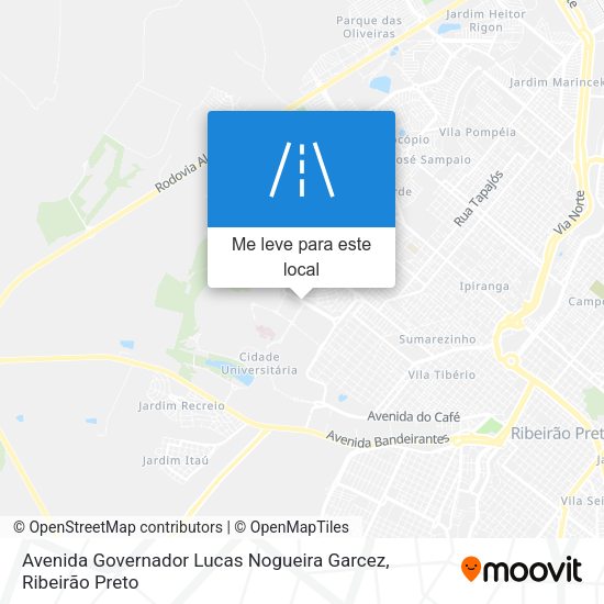 Avenida Governador Lucas Nogueira Garcez mapa