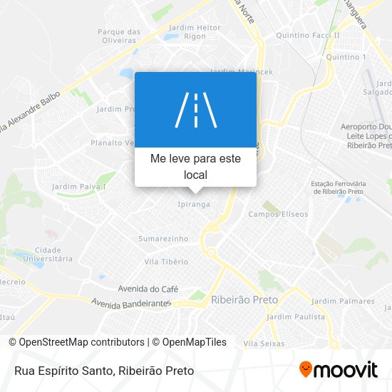 Rua Espírito Santo mapa