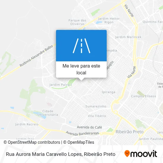 Rua Aurora Maria Caravello Lopes mapa