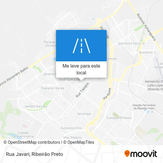 Rua Javari mapa