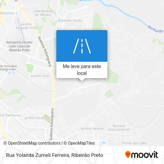 Rua Yolanda Zumeli Ferreira mapa