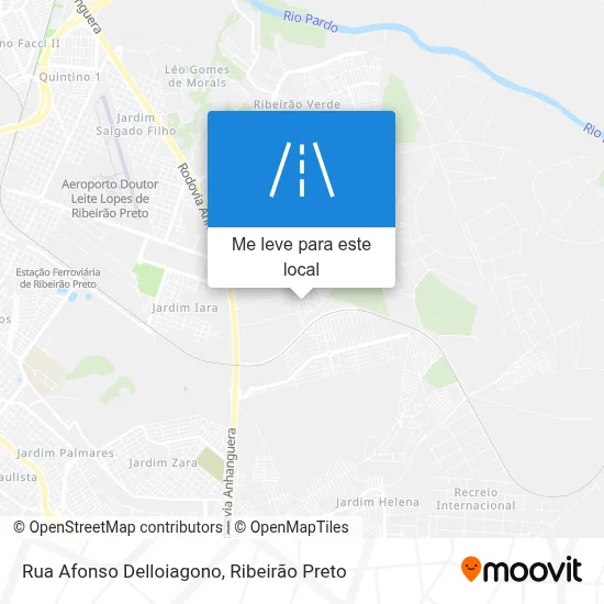 Rua Afonso Delloiagono mapa