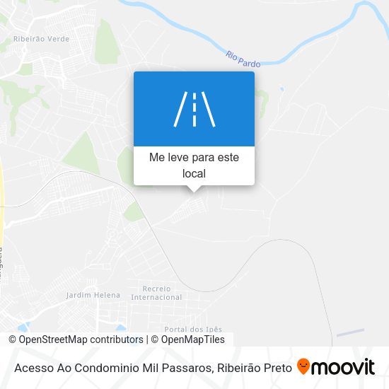 Acesso Ao Condominio Mil Passaros mapa