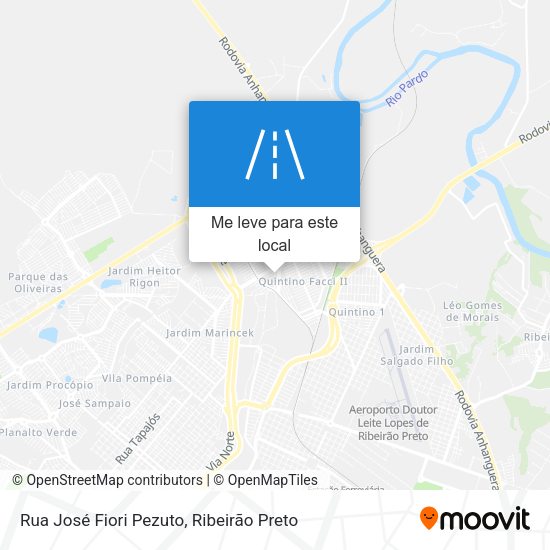 Rua José Fiori Pezuto mapa