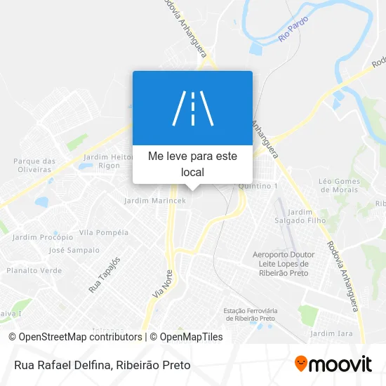 Rua Rafael Delfina mapa